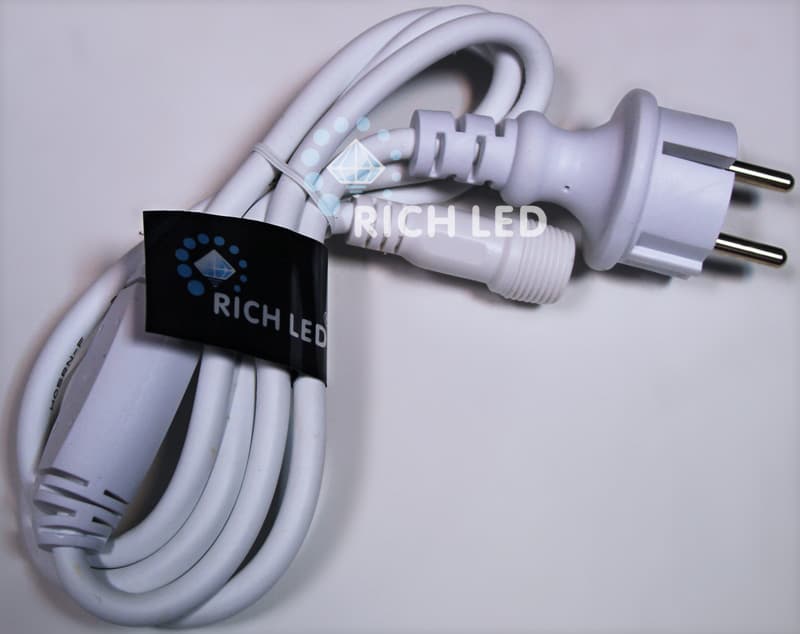 Блок питания для изделий Rich LED с постоянным свечением. 3 А. Для соединения до 10 шт., провод белый, 220 В
