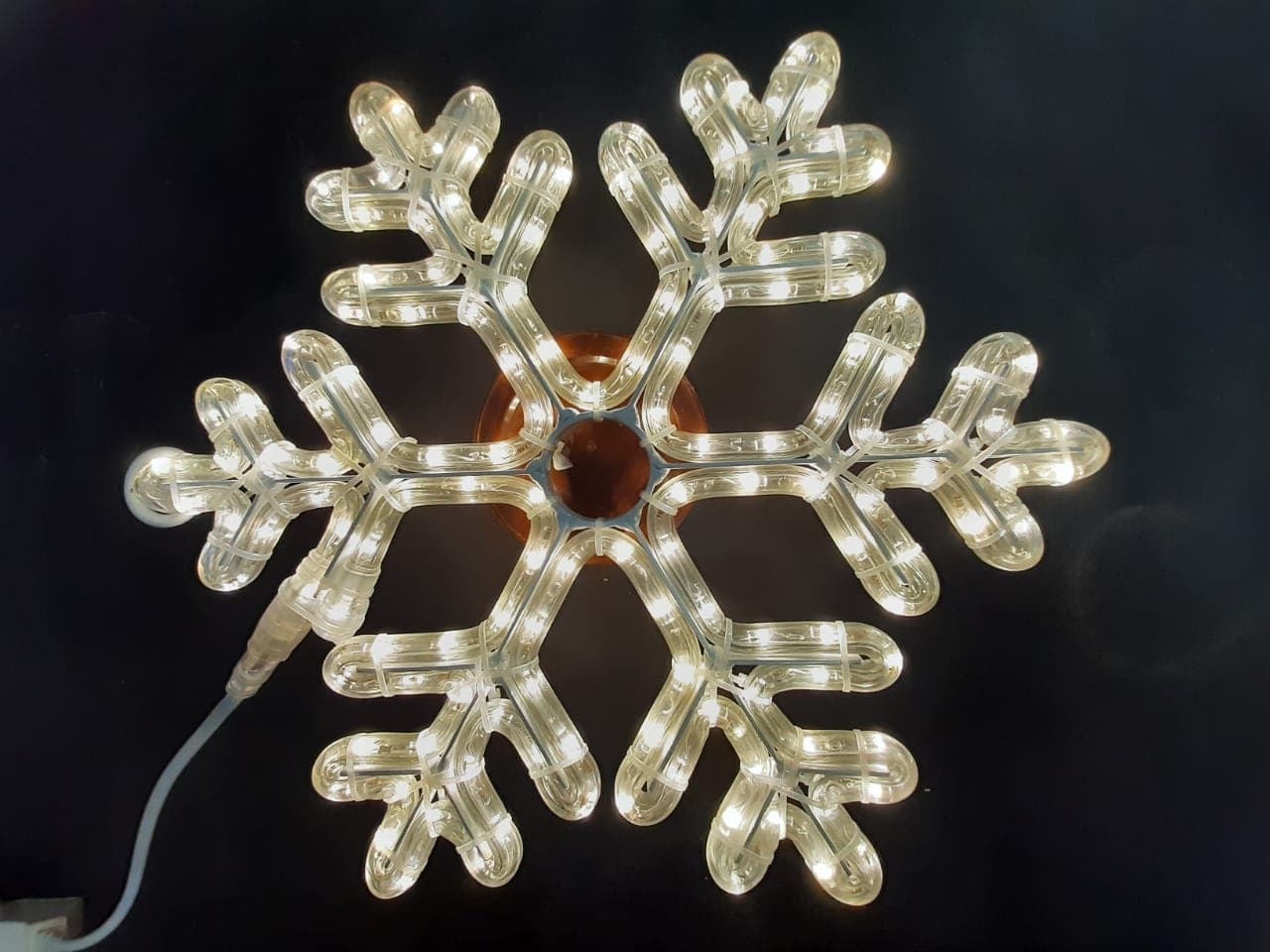 Светодиодная снежинка Rich LED, металлокаркас